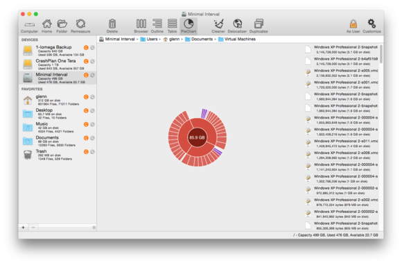 whatsize windows vm piechart