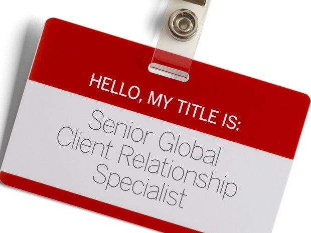 Get the job title right