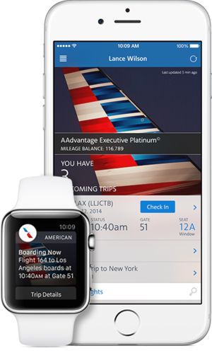 apple watch american airlines