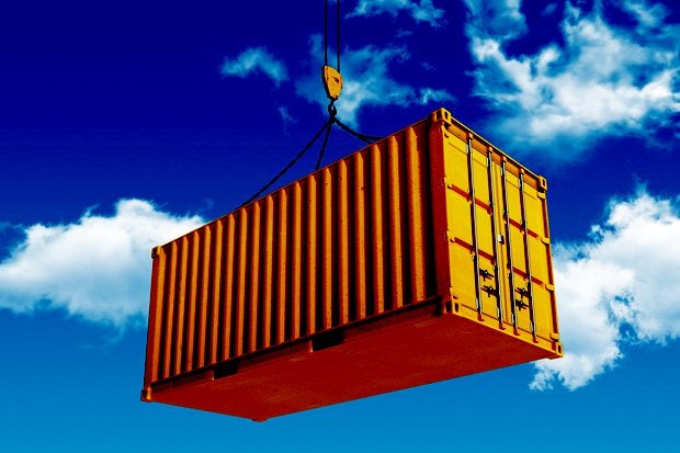 shipping container hanging air lift