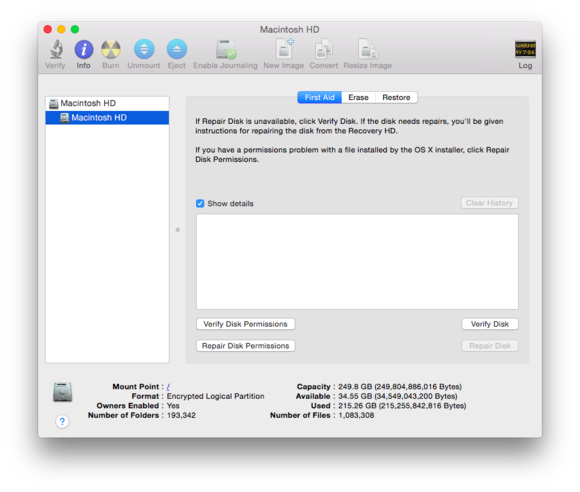 disk utility