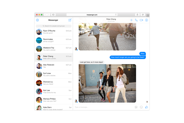 fb messenger web browser