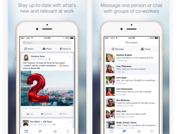 facebook at work