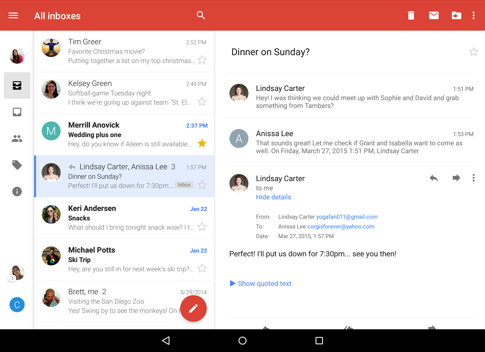 go for gmail app review