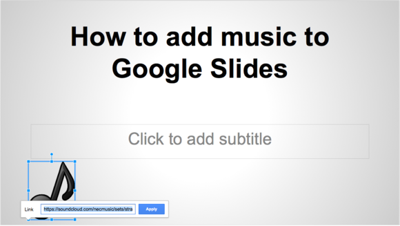 google slides music image