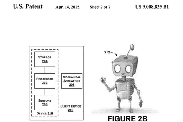 Google robot patent illustration