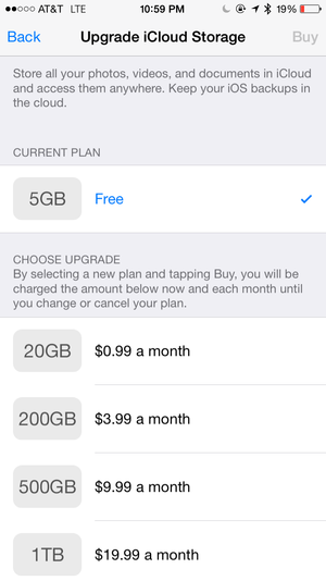 icloud prices