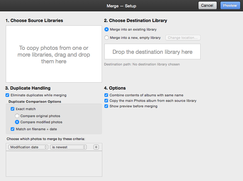 importing iphoto library