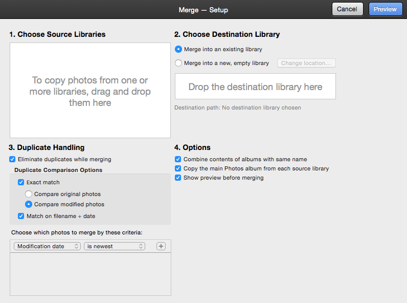 remove duplicates from iphoto library