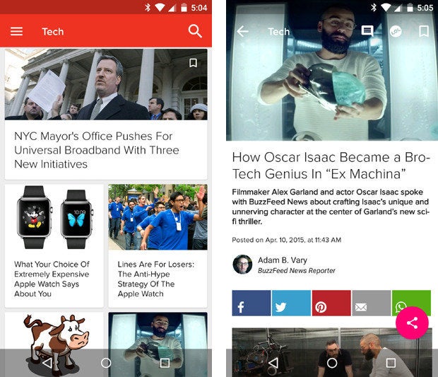 material design apps android buzzfeed