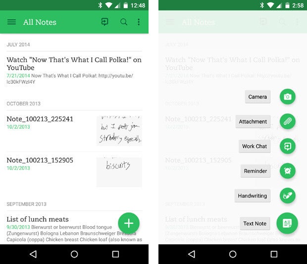material design apps android evernote