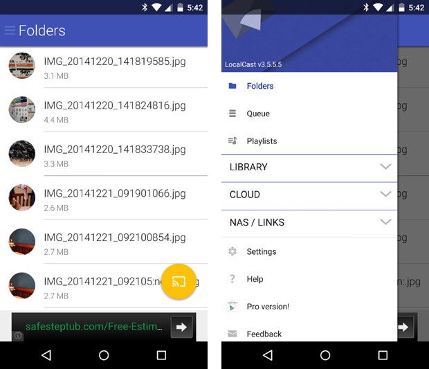 material design apps android localcast