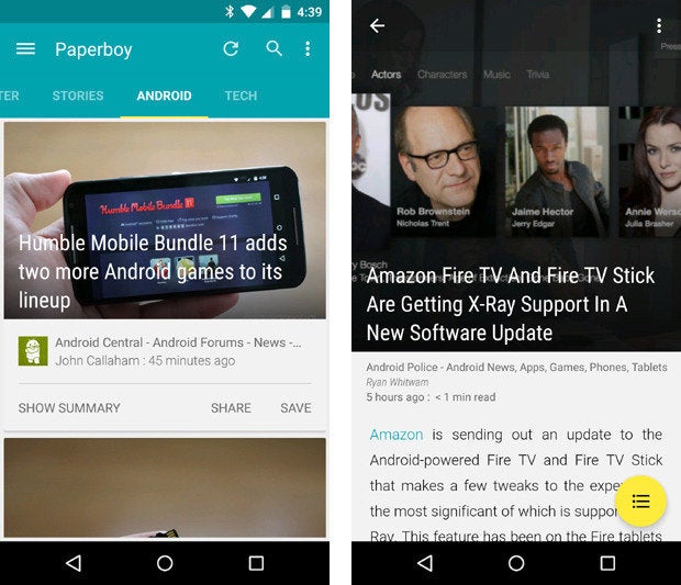 material design apps android paperboy