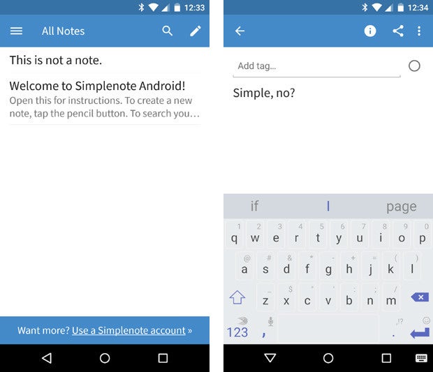 material design apps android simplenote