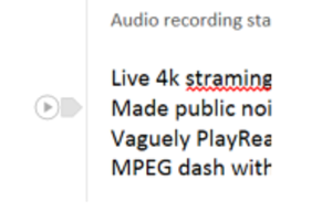 onenote audio sync