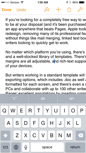 pages iphone