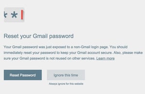 password alert