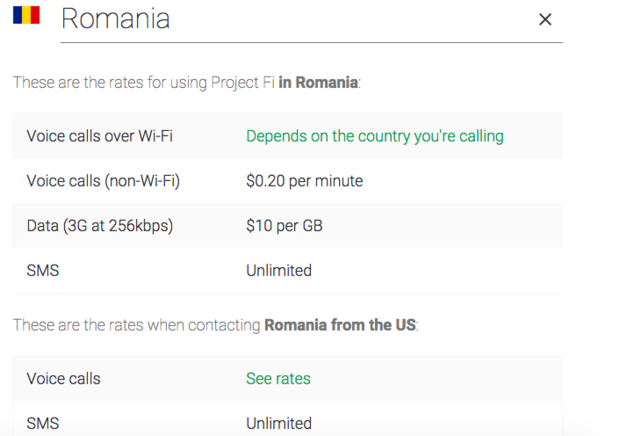 romanian project fi rates