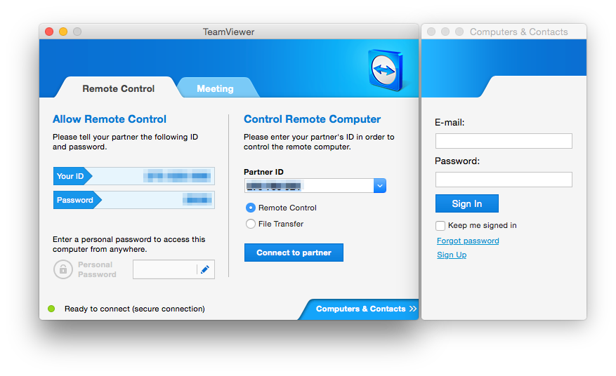 teamviewer for mac 10.7.5