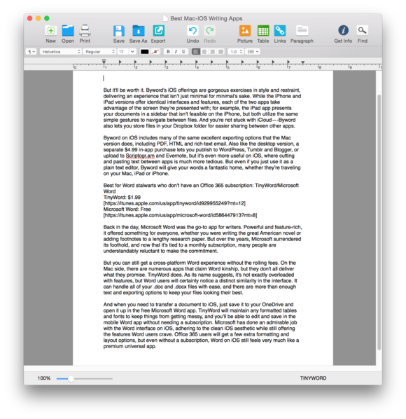 Free writing software for apple