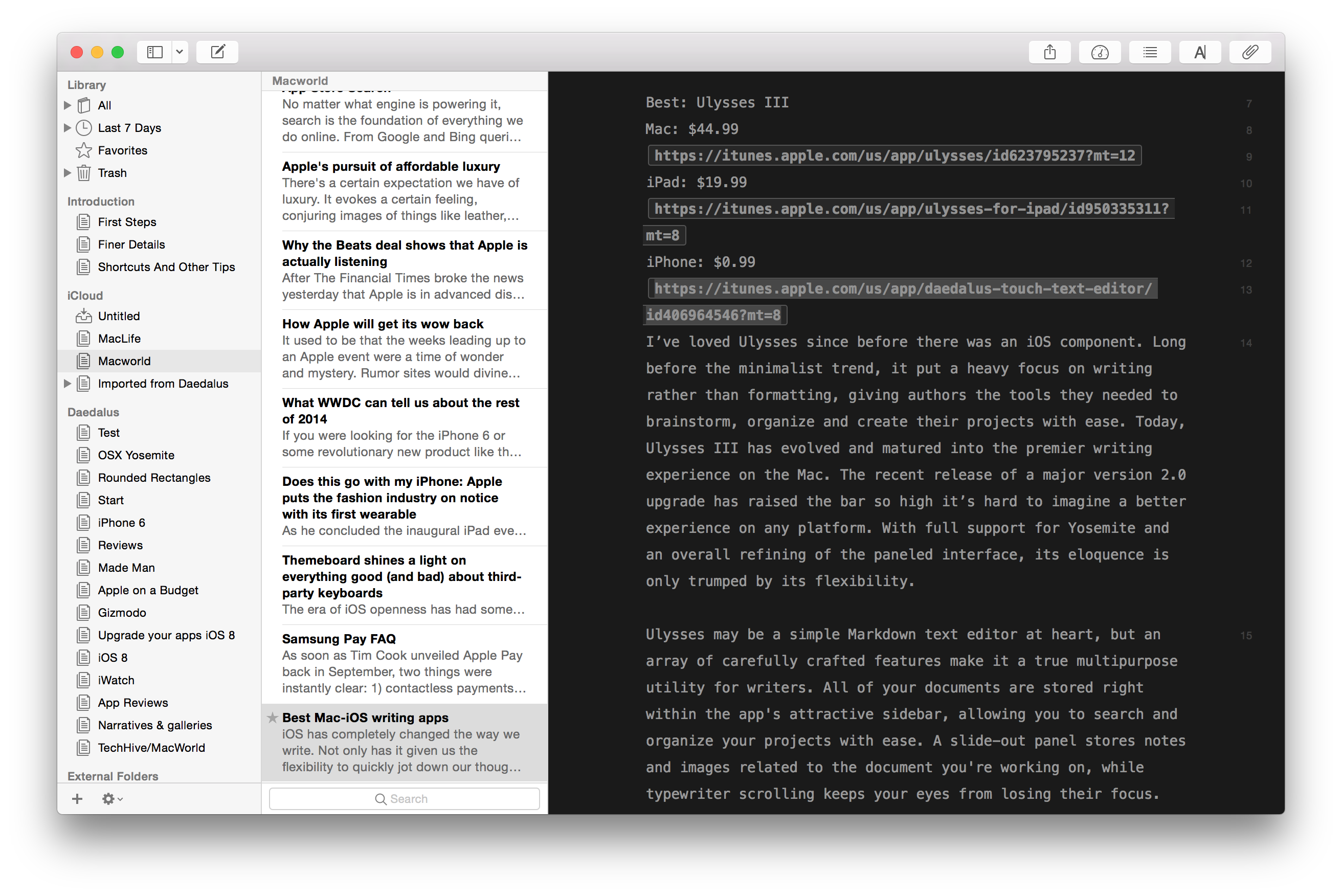 text application for mac