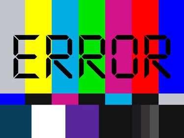 error signal television problem broken