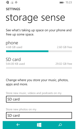 windows phone sd card