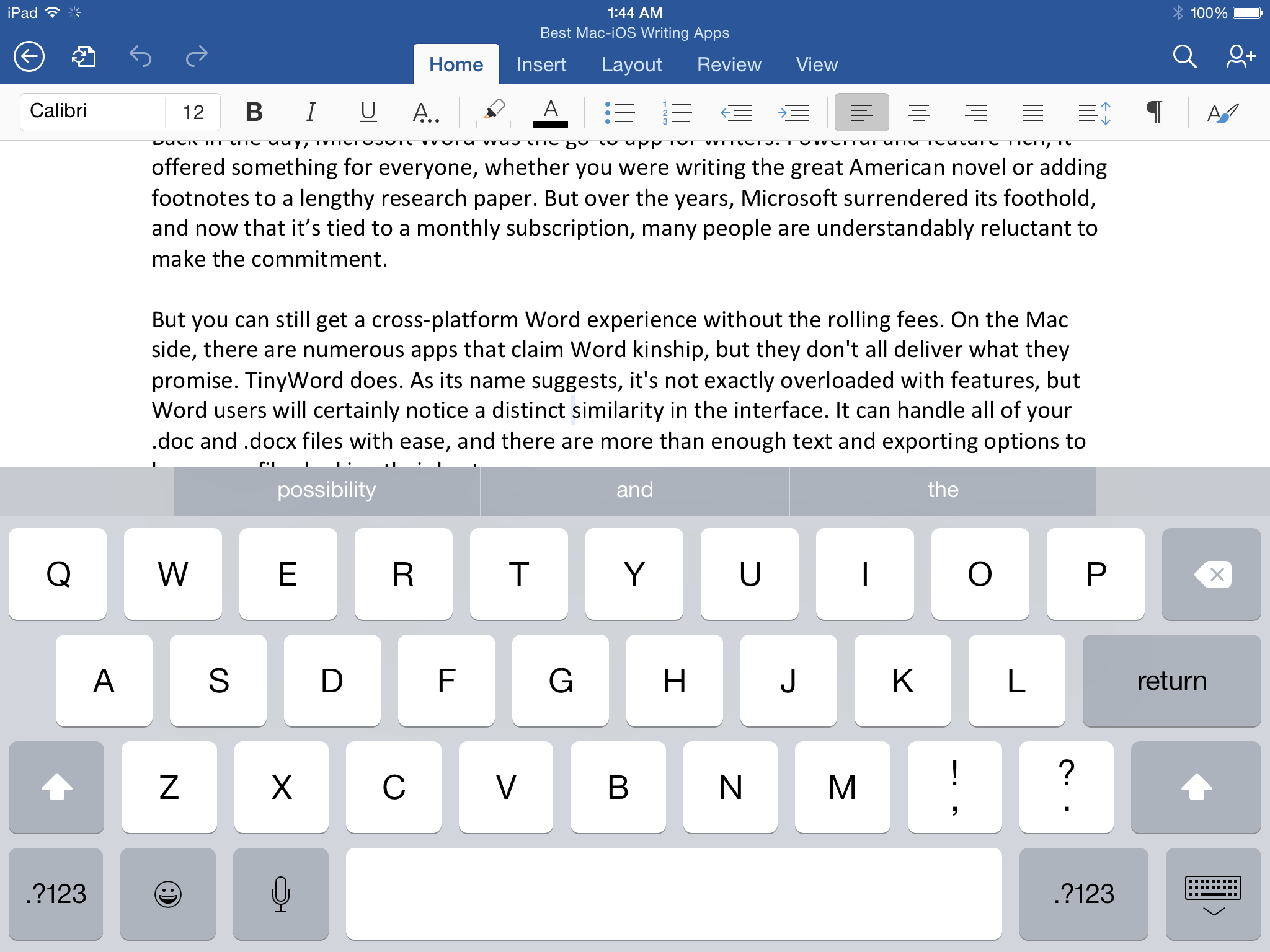 Macbook app like microsoft word