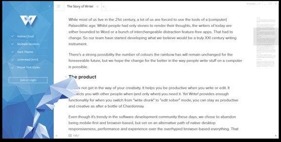 write with cloud