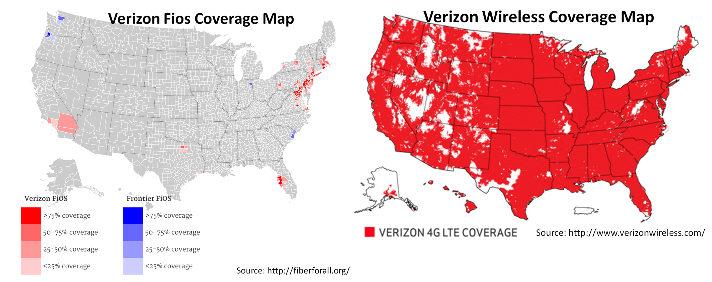 Verizon Coverage Chart