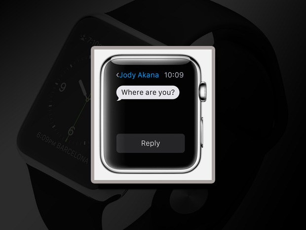 apple watch series 1 messages