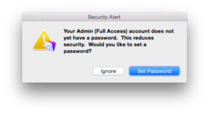 4 fmp 14 password warning