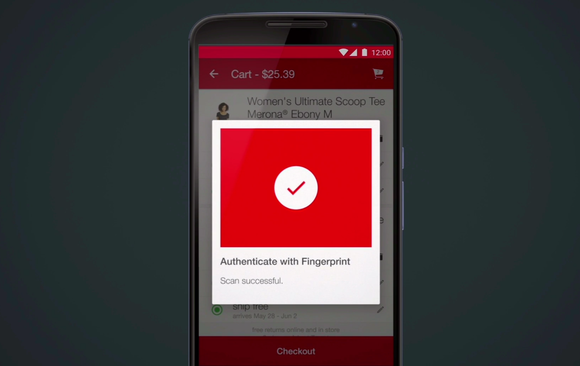 android m authenticate target app fingerprint