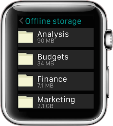 apple watch egnyte app