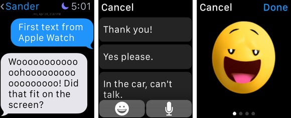 messages Apple Watch