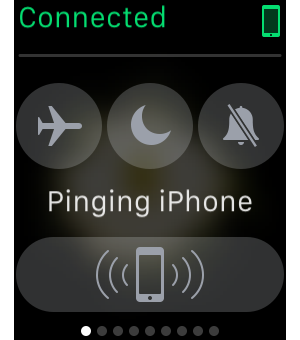 apple watch pinging iphone