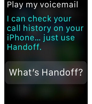 apple watch siri voicemail