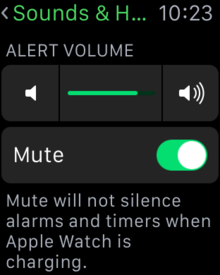 disable apple watch sounds