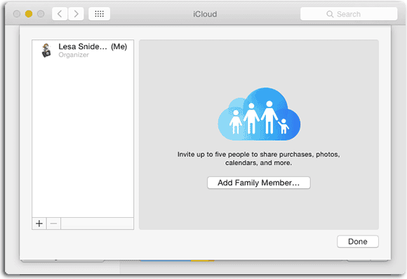 iCloud Family Group