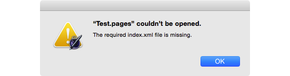 file missing index xml file