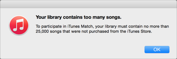 iTunes Match limit