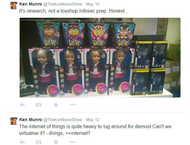 Ken Munro hacking Internet of Things toys