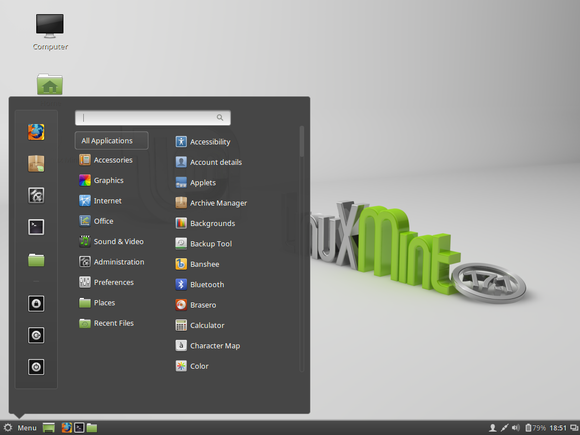 linux mint 17 cinnamon menu