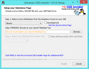 linux usb installer on windows crop