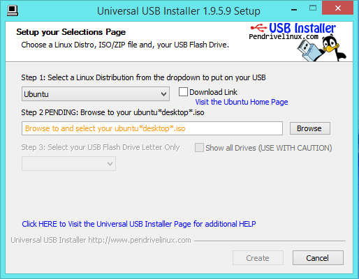 universal usb installer for linux