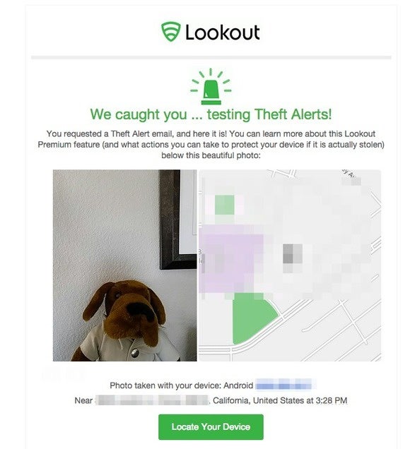 lookout theft alert