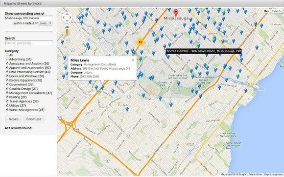 mapping sheets