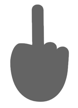middle finger emoji windows 10