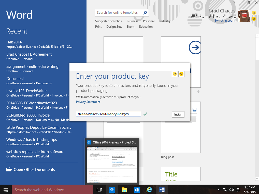 ms office 2016 with product key