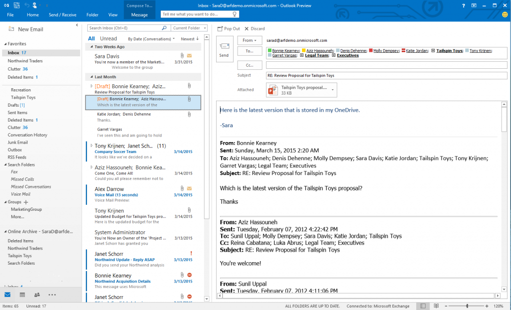 microsoft outlook 2016 preview